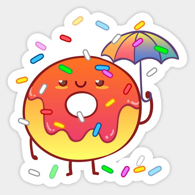 Cute Donut Sticker by binhlum